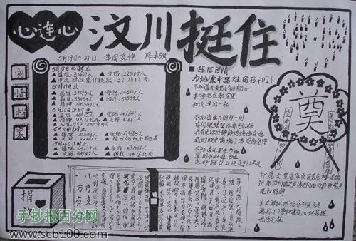 地震手抄报作品